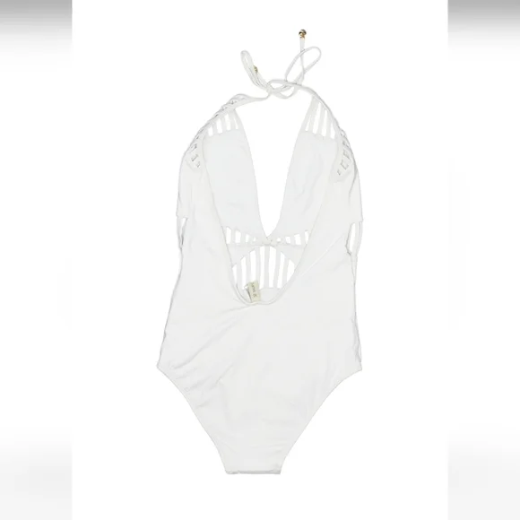 Sauipe White One Piece Swimsuit with Cutouts Size Medium - Picture 2 of 2